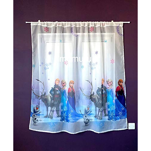 Rideaux La reine des neiges transparent 225x150 cm