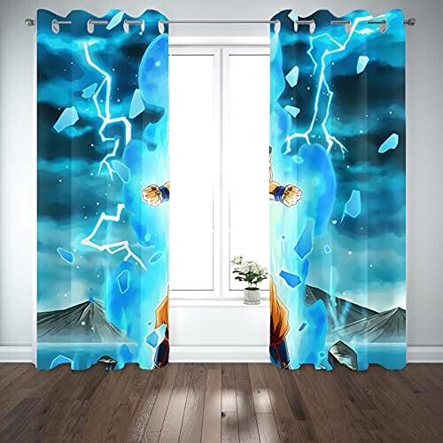 Rideaux Dragon Ball bleu occultants variant 0 