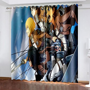 Rideaux L’Attaque des Titans occultants 140x160 cm