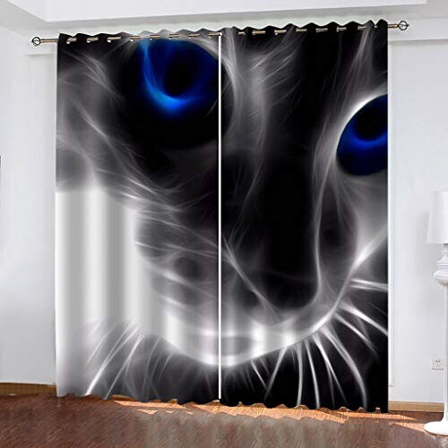 Rideaux Chat style- occultants 280x260 cm