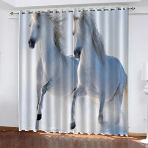 Rideaux Cheval occultants 140x160 cm