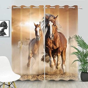 Rideaux Cheval occultants 117x138 cm