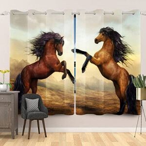 Rideaux Cheval occultants 117x183 cm