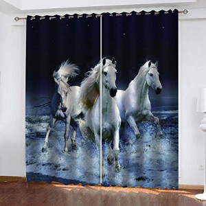 Rideaux Cheval occultants 183x214 cm