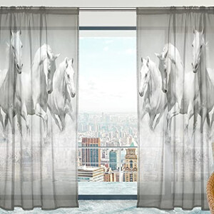 Rideaux Cheval couleur 140x213 cm