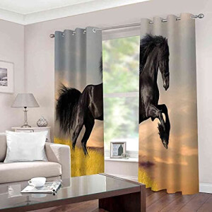 Rideaux Cheval occultants 140x160 cm