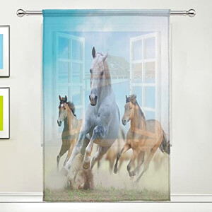 Rideaux Cheval multicolore 140x198 cm