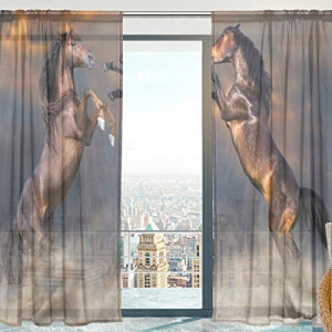 Rideaux Cheval multicolore 140x198 cm