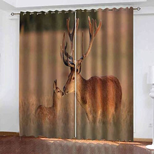 Rideaux Cerf occultants 300x270 cm