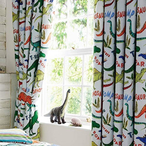 Rideaux Dinosaure vert 168x137 cm