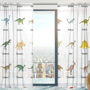 Rideaux Dinosaure couleur 140x198 cm