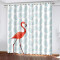 Rideaux Flamant rose occultants 264x240 cm - miniature