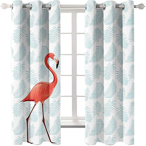 Rideaux Flamant rose occultants 264x240 cm variant 0 