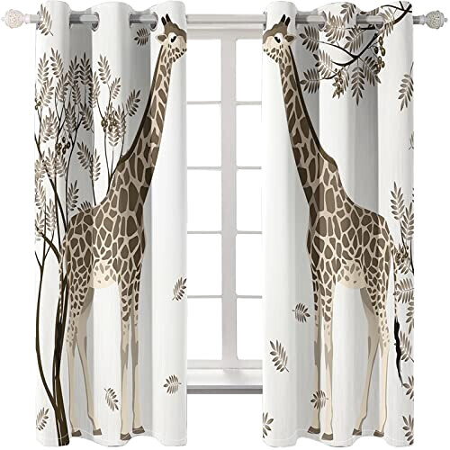 Rideaux Girafe animal 110x215 cm variant 1 