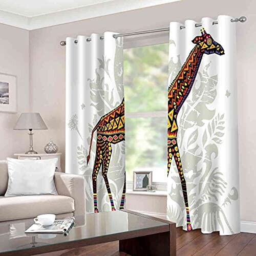 Rideaux Girafe occultants 300x280 cm