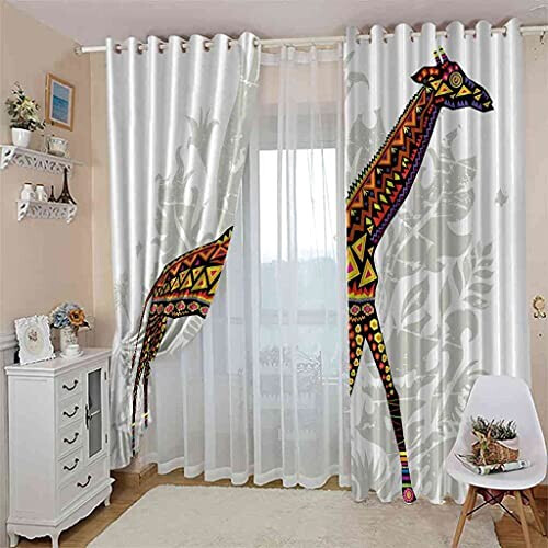 Rideaux Girafe occultants 300x280 cm variant 1 