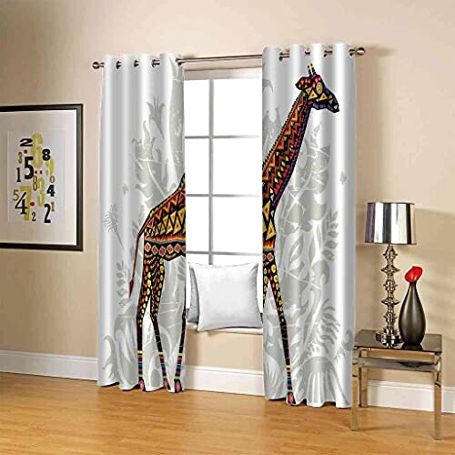 Rideaux Girafe occultants 300x280 cm variant 2 