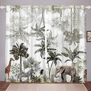 Rideaux Girafe a- occultants 2x132 cm