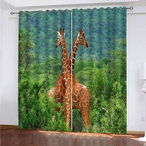 Rideaux Girafe occultants 264x210 cm