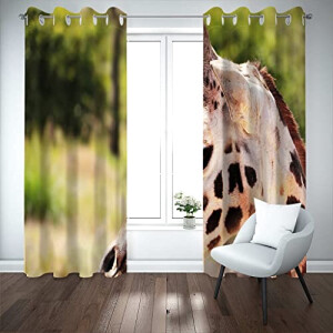 Rideaux Girafe occultants 150x166 cm