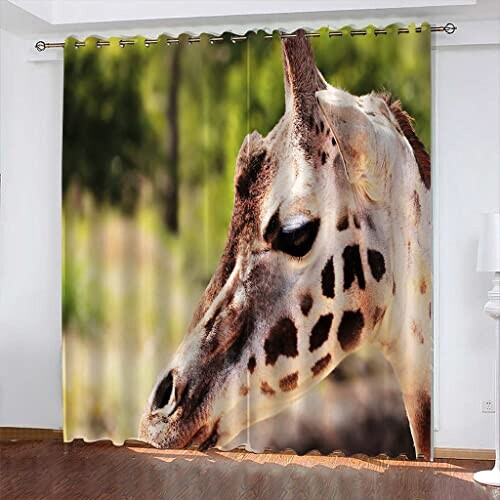 Rideaux Girafe occultants 150x166 cm variant 0 