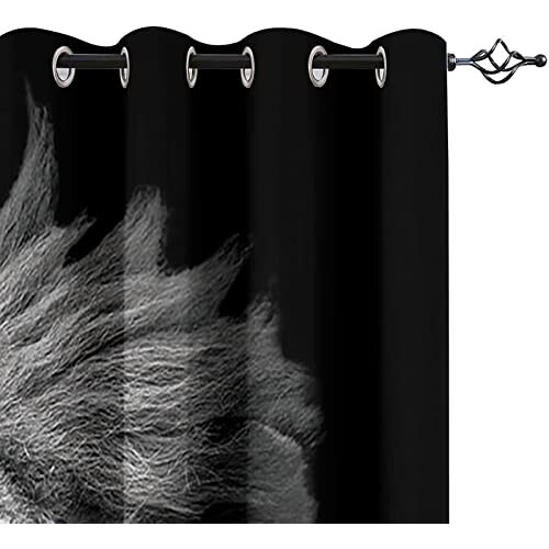 Rideaux Lion motif- occultants 200x160 cm variant 1 