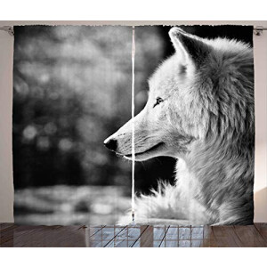 Rideaux Loup gris clair 280x225 cm