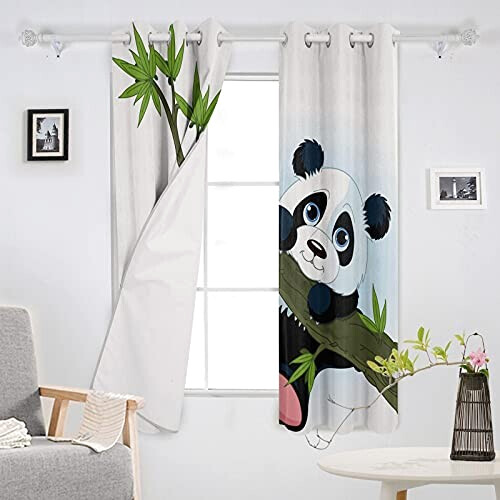 Rideaux Panda a- occultants 150x166 cm variant 3 