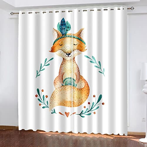 Rideaux Renard motif- occultants 100x140 cm variant 0 