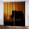 Rideaux Rhinocéros noir occultants 75x166 cm - miniature