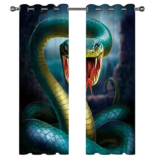 Rideaux Serpent occultants 150x166 cm variant 0 