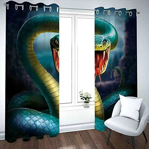 Rideaux Serpent occultants 150x166 cm variant 1 