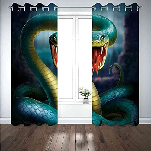 Rideaux Serpent occultants 150x166 cm variant 2 