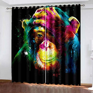 Rideaux Singe occultants 300x280 cm