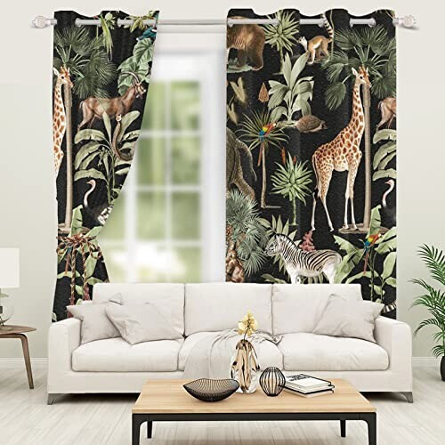 Rideaux Singe occultants 117x138 cm variant 0 