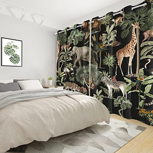 Rideaux Singe occultants 117x138 cm variant 2 