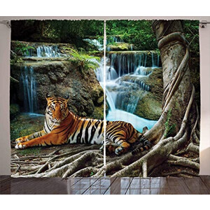 Rideaux Tigre a- occultants 2x75 cm