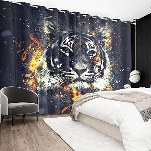 Rideaux Tigre occultants 140x229 cm variant 0 