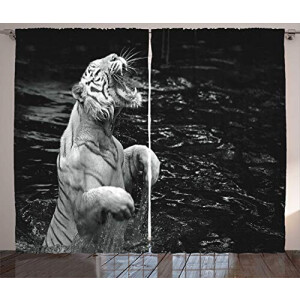 Rideaux Tigre gris 280x260 cm