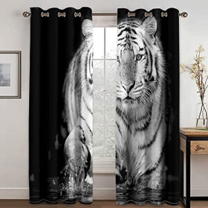 Rideaux Tigre motif- occultants 200x200 cm