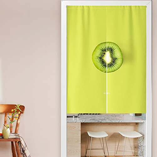 Rideaux Kiwi vert 65x90 cm