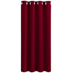 Rideaux rouge foncé occultants 132x158 cm