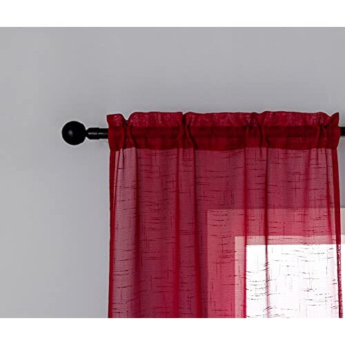 Rideaux rouge 70x150 cm variant 2 