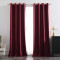 Rideaux rouge bordeaux 140x260 cm - miniature
