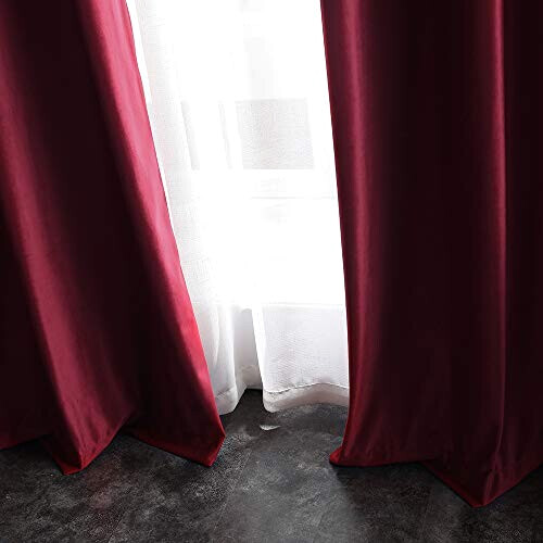 Rideaux rouge bordeaux 140x260 cm variant 0 