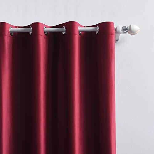 Rideaux rouge bordeaux 140x260 cm variant 2 