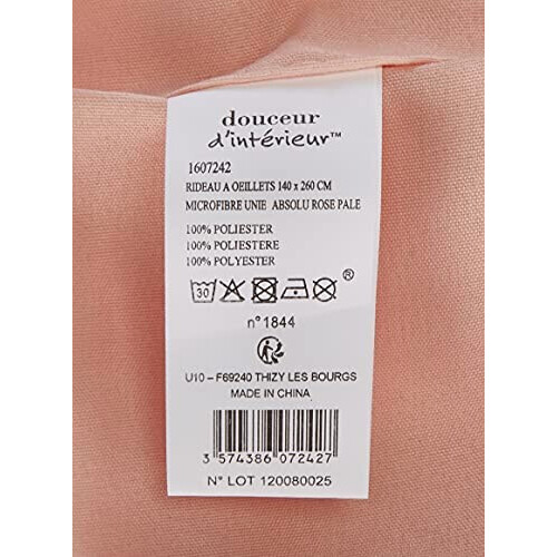 Rideaux rose pale 140x260 cm variant 2 