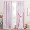 Rideaux rose clair occultants - miniature
