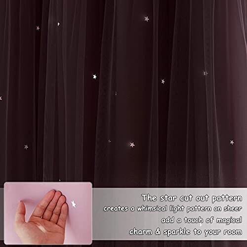 Rideaux rose clair occultants variant 6 