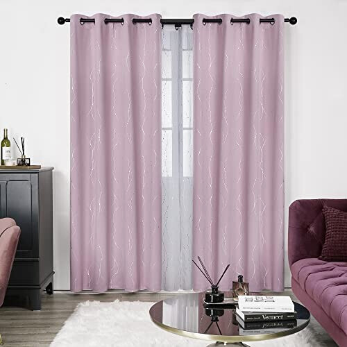 Rideaux rose pâle 140x180 cm variant 0 